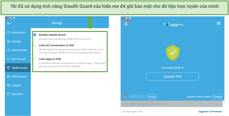 hideme stealth guard feature vi autoresized86X